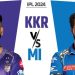 IPL में आज कोलकाता vs मुंबई: KKR होमग्राउंड पर जीतकर क्वालिफाई कर सकती है, MI ने 69% मैच हराये हैं