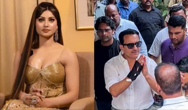 सैफ अली खान अटैक मामले में ट्रोल हुईं, उर्वशी रौतेला ने अपने बयान से पलटते हुए दिया जवाब।