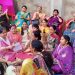 गहोई वैश्य समाज के होली मिलन में बरसे फूल