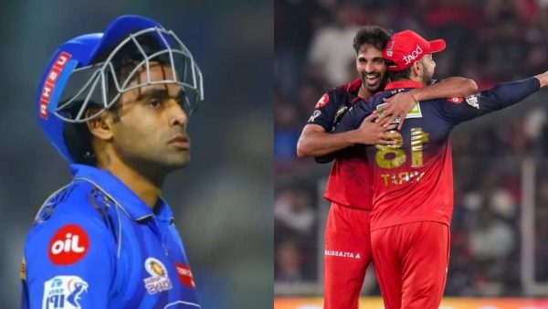 RCB के गेंदबाजों का कहर, मुंबई का टॉप ऑर्डर बिखरा; सूर्यकुमार बिना खाता खोले आउट